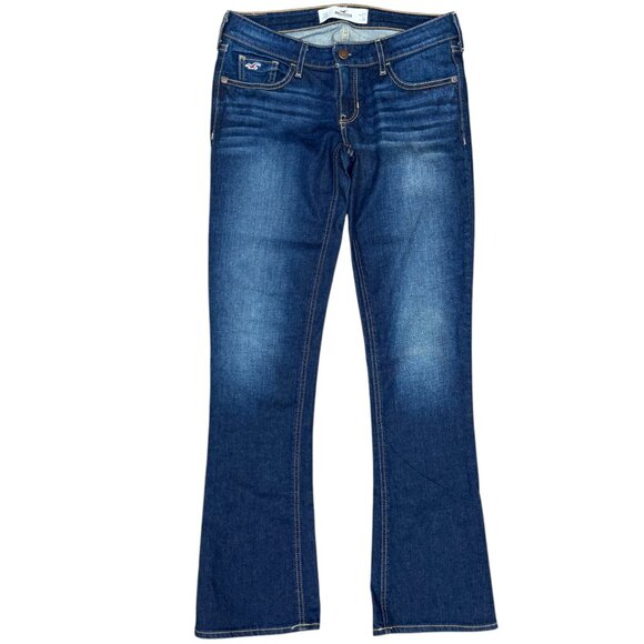 NWOT Women's HOLLISTER Bootcut Faded Low Rise Jeans | Size 5S/27 - Picture 2 of 9